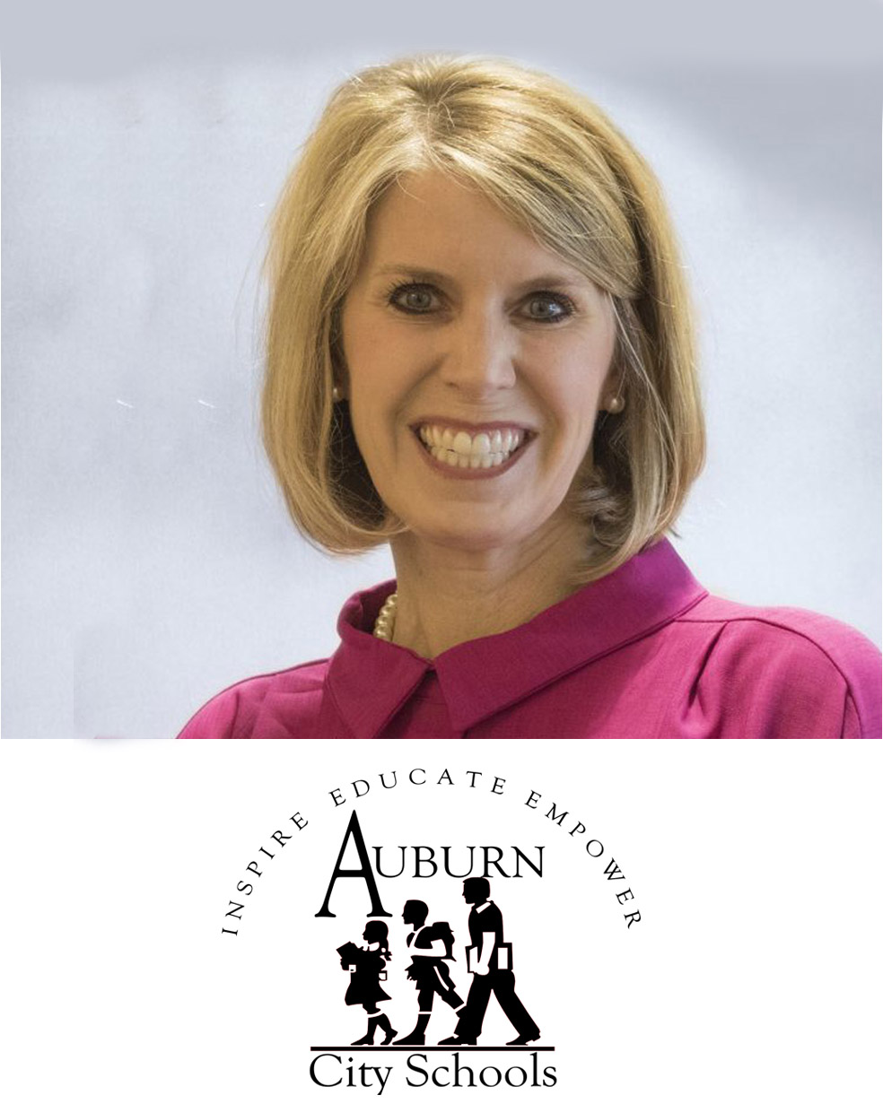 Cristen Herring photo with Auburn City School logo